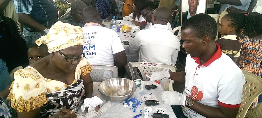Reals participating at the "ANNUAL FREE MEDICAL MISSION" in Alimosho LGA by Doctors on air